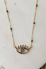 Load image into Gallery viewer, Bright &amp; Studded Eye Necklace