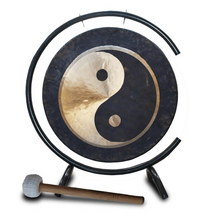 Load image into Gallery viewer, 16 Inch Bronze Wind Gong with C-type Stand