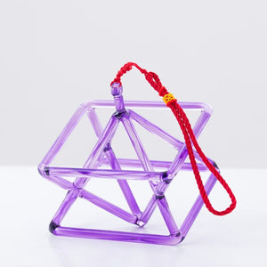 5 inch or 6 inch Chakra Colored Merkaba Crystal Singing Pyramid + FREE Case and Mallet