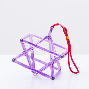 5 inch or 6 inch Chakra Colored Merkaba Crystal Singing Pyramid + FREE Case and Mallet