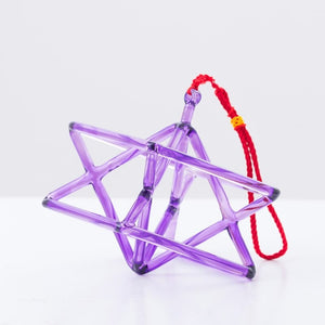 5 inch or 6 inch Chakra Colored Merkaba Crystal Singing Pyramid + FREE Case and Mallet
