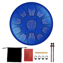 Load image into Gallery viewer, 6 inch Patterned 11 Tone Steel Tongue Drum with FREE Bag