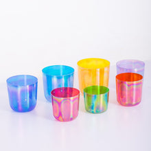 Load image into Gallery viewer, Cosmic Clear Crystal Singing Bowls - Set of 7 Colored