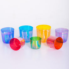 Load image into Gallery viewer, Cosmic Clear Crystal Singing Bowls - Set of 7 Colored