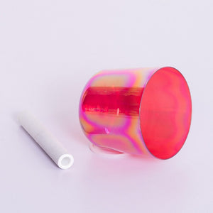 Cosmic Clear Crystal Singing Bowls - Set of 7 Colored