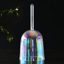 Load image into Gallery viewer, Practitioner Bowls - Handled Singing Bowl, 6 inch 432HZ Cosmic Clear Quartz Crystal with FREE Case