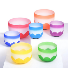 Load image into Gallery viewer, 7-12&quot; Colored Rim Lotus Bowl Set + FREE GIFTS