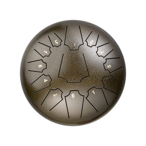 12 Inch, 13 Notes Steel Tongue Drum With FREE Mallet and Bag