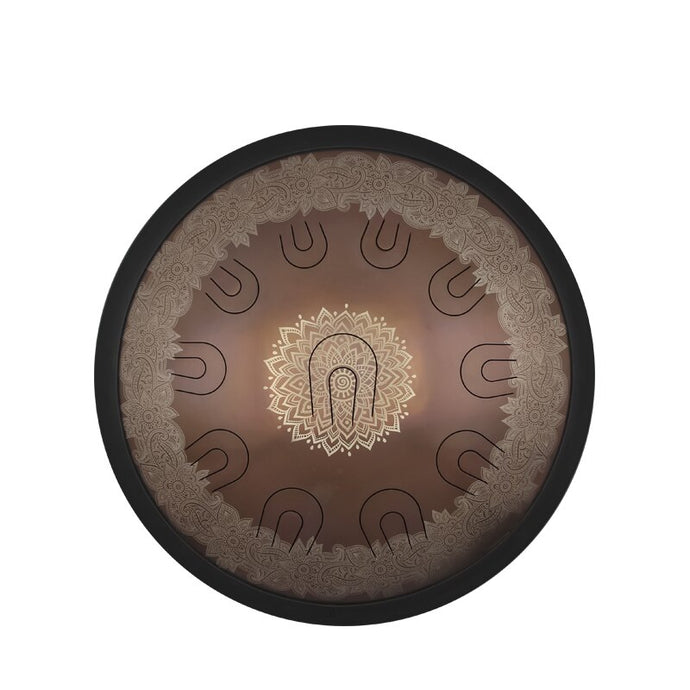 Double-tone UU Steel Tongue Hand Drum - Brown
