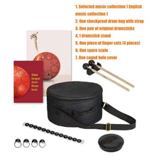 Load image into Gallery viewer, 12 Inch, 13 Notes Steel Tongue Drum With FREE Mallet and Bag