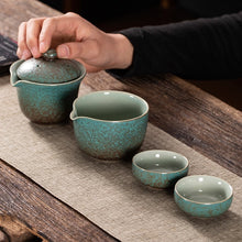Load image into Gallery viewer, Ceramic Chinese Travel Tea Tea Set + FREE Carrying Bag