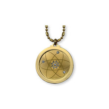 Load image into Gallery viewer, Galaxy Quantum Scalar Energy Pendant with Crystal and Negative Ions for EMF Protection