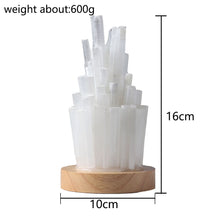Load image into Gallery viewer, Selenite Gemstone Crystal Lamp