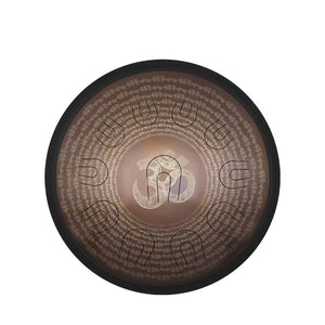 14-18inch Double-tone UU Steel Tongue Hand Drum - Brown
