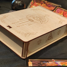 Load image into Gallery viewer, Wood Trinket Card Reading Chest Wooden Box