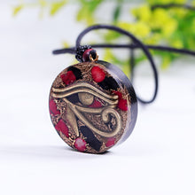Load image into Gallery viewer, Orgonite Pendant, The Eye Of Horus Necklace