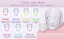Load image into Gallery viewer, 7 Color LED and Photon Face and Neck Mask