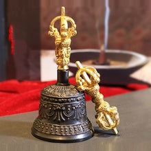 Load image into Gallery viewer, Tibetan Meditation Bell and Dorje Set,  Hand Call Bell