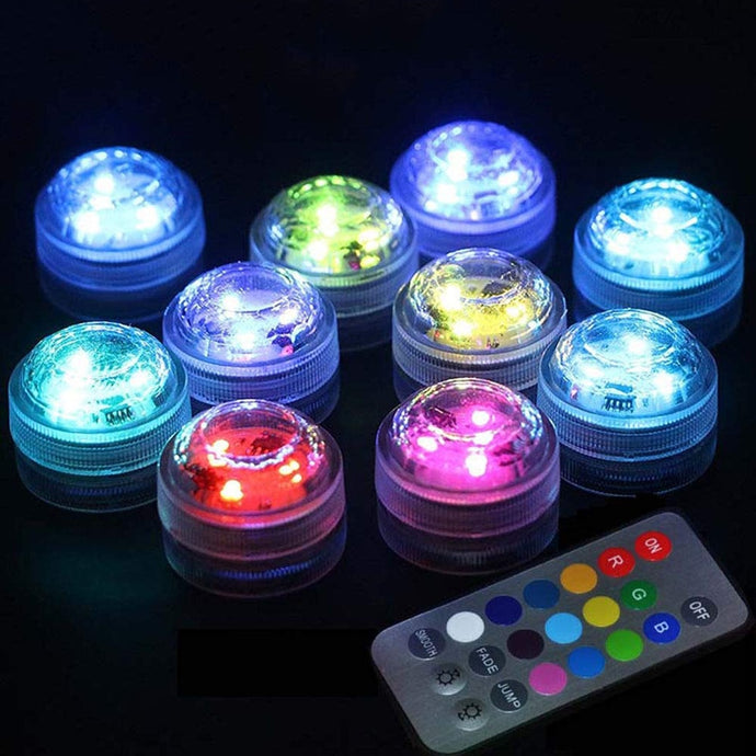 Battery Operated LED Underwater Lights - Multi-Colored
