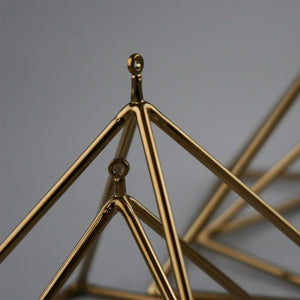 12 Inch Golden Titanium Quartz Crystal Singing Pyramid