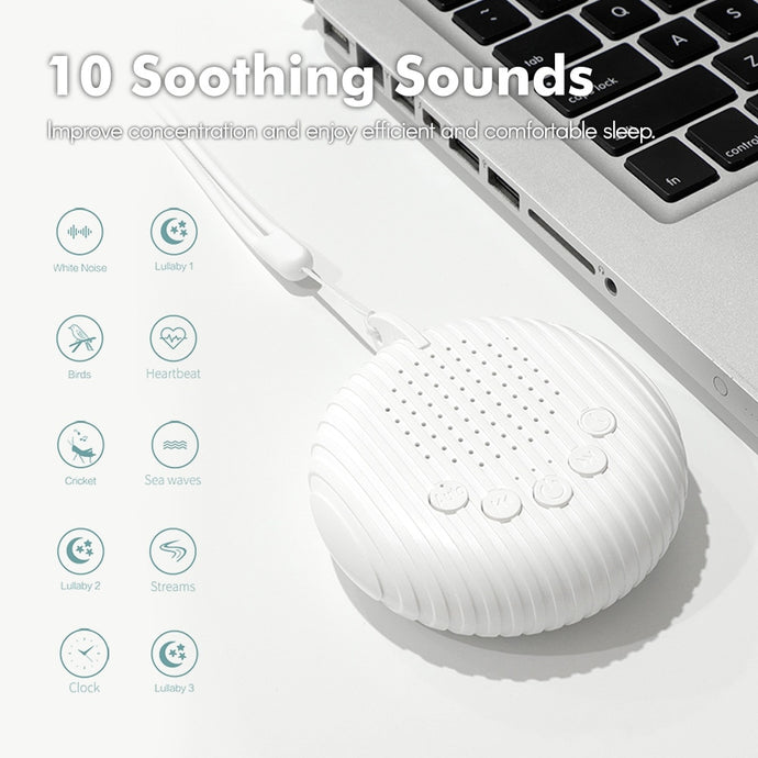 Portable Sleep Machine - 10 Background Sounds