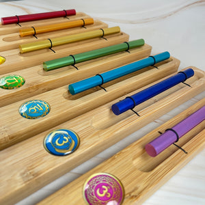 Chakra Energy Meditation Bar Chimes - 1 Unit Full Chimes or Individual 7 Piece Set