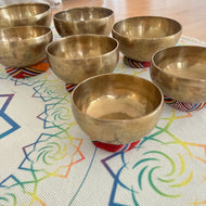 7 Piece Chakra Tibetan Singing Bowl with FREE Case, Cushion and Mallet