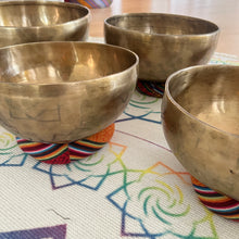 Load image into Gallery viewer, 7 Piece Chakra Tibetan Singing Bowl with FREE Case, Cushion and Mallet