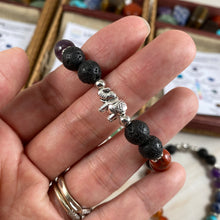 Load image into Gallery viewer, Tree of Life Elephant Aromatherapy Bracelet and 7 Chakra Stone Box Set