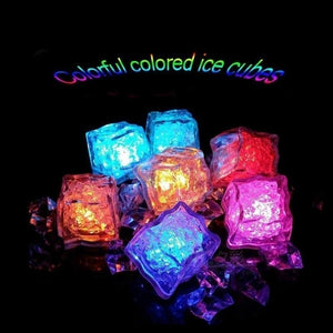 Colored Light Ice Cubes
