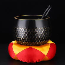 Load image into Gallery viewer, Black Brass Chinese Japanese Rin Gong Singing Bowl