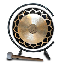 Load image into Gallery viewer, 16 Inch Bronze Wind Gong with C-type Stand