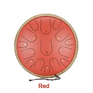 14 Inch, 15 Tone Steel Tongue Drum