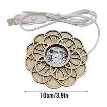 Load image into Gallery viewer, Crystal Sphere Wooden Led Light Base Stand