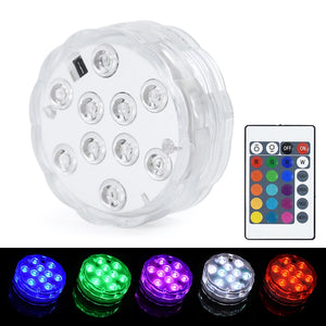 LED Submersible Multi-Colored Light with Remote