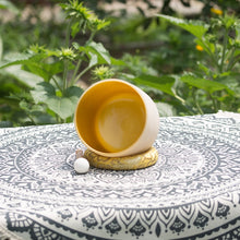 Load image into Gallery viewer, 8 Inch Gold Color Frosted Quartz Crystal Singing Bowl + FREE Mallet and O-ring