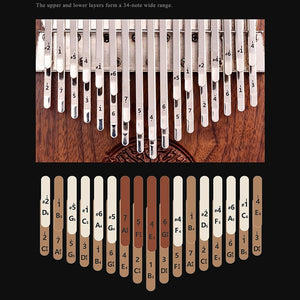 Kalimba 24 or 34 Keys Black Walnut Tone Key B Thumb Piano