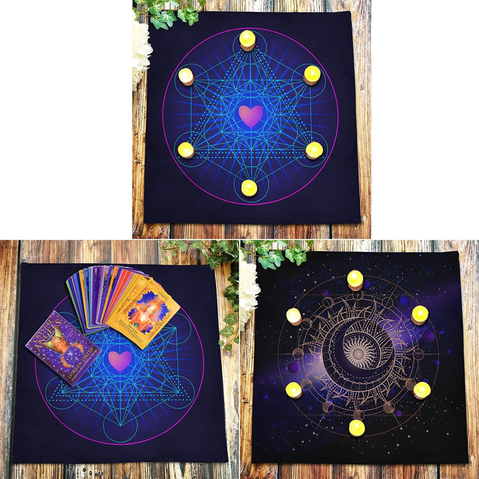 Rubik's Cube Oracle/ Crystal Grid Altar Cloth