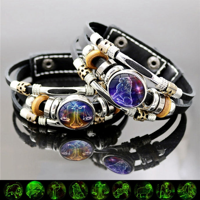 Luminous 12 Zodiac Signs Charm Bracelet