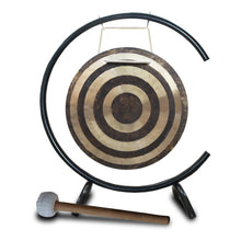 Load image into Gallery viewer, 16 Inch Bronze Wind Gong with C-type Stand