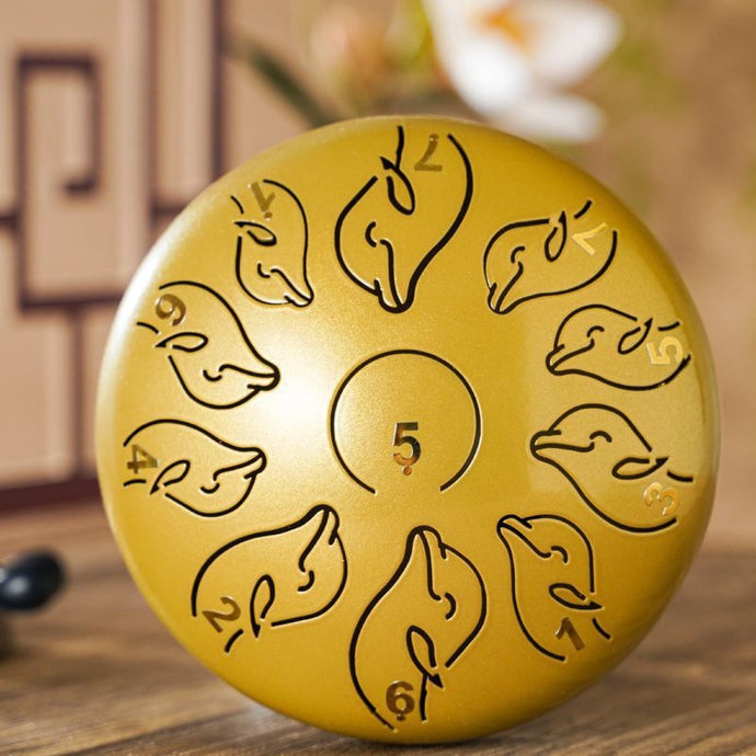 6 Inch, 11 Tone Dolphin Steel Tongue Drum
