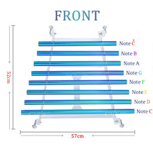Load image into Gallery viewer, Multiple Colored Crystal Singing Harp, 8 Tubes with Free Aluminum Case