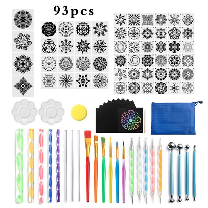 93 Pcs Mandala Dotting Painting Art Kit