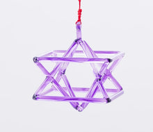 Load image into Gallery viewer, 7-10 Inch Purple Merkaba Crystal Singing Pyramid + FREE Case and Mallet