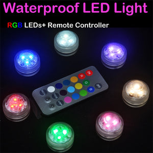 Battery Operated LED Underwater Lights - Multi-Colored