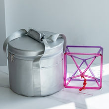 Load image into Gallery viewer, 5 inch or 6 inch Pink Purple Merkaba Crystal Singing Pyramid