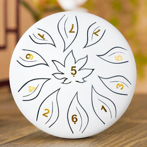 6 Inch, 11 Tone D Minor - Flower and Leaf Steel Tongue Drum