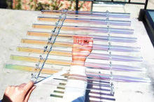 Load image into Gallery viewer, Quartz Crystal Singing Harp with 8pcs notes and Free Aluminum Case and Quartz Mallets