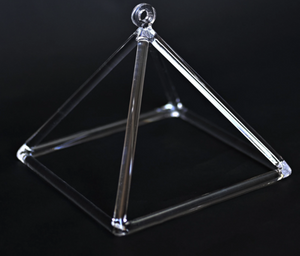 14 inch Crystal Singing Pyramid + FREE Case and Mallet