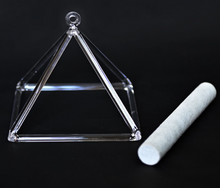 Load image into Gallery viewer, 14 inch Crystal Singing Pyramid + FREE Case and Mallet